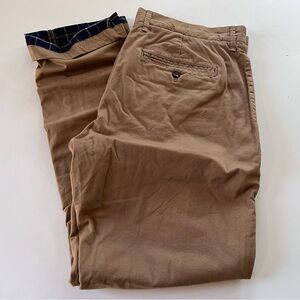 Goodellow flannel lined chinos, sz 34